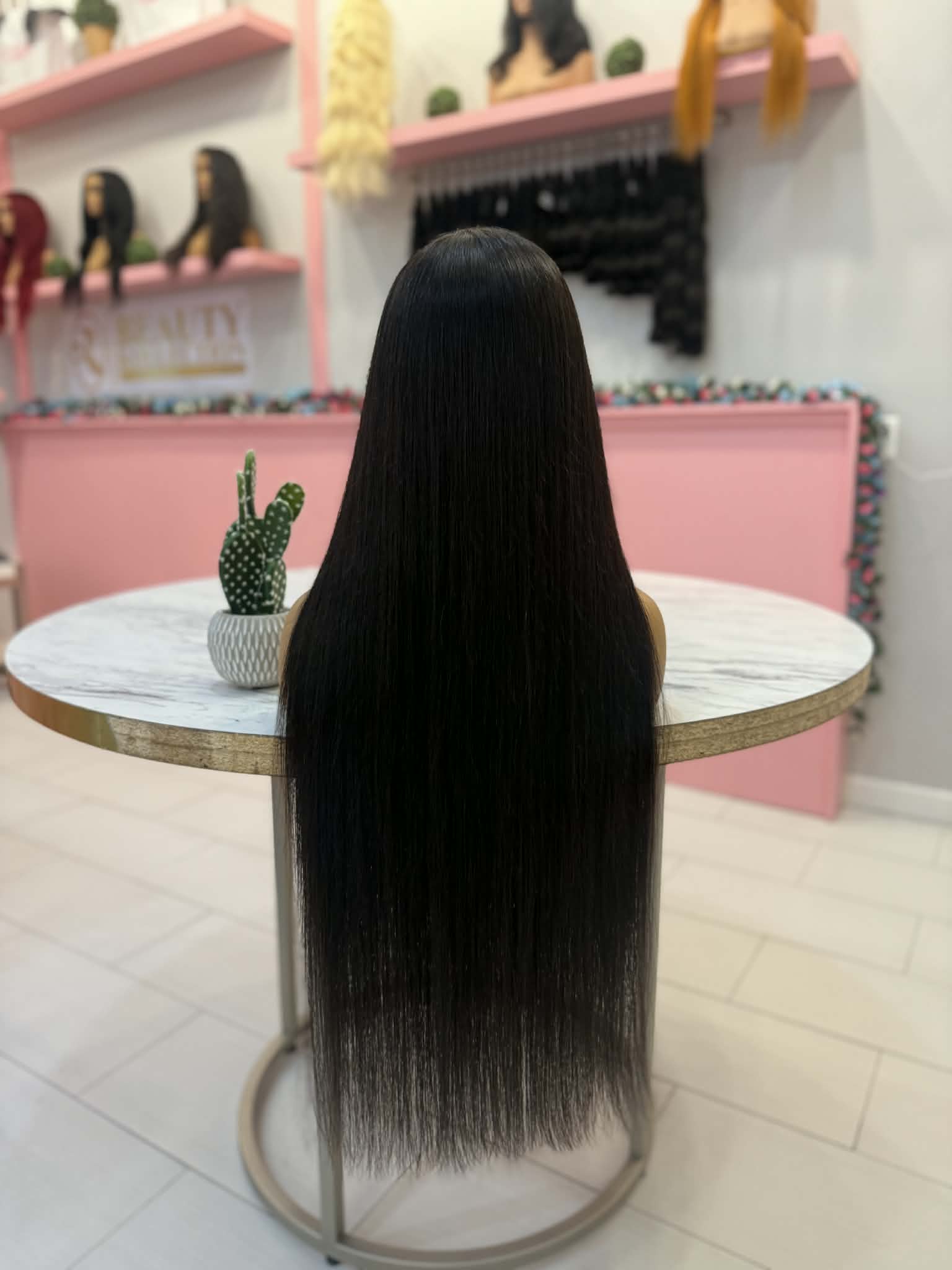 32” 5x5 invisible HD lace Virgin Wig - Image 2